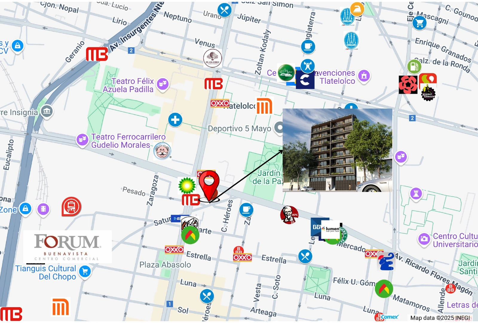 Ubicación de la propiedad