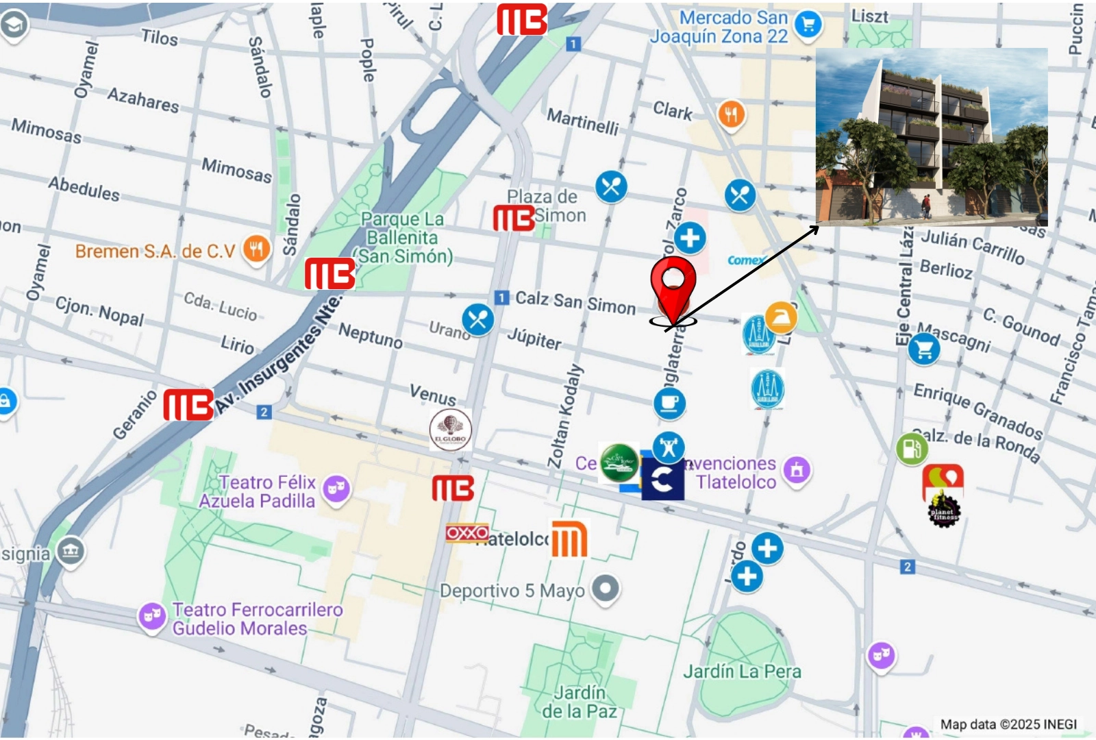 Ubicación de la propiedad