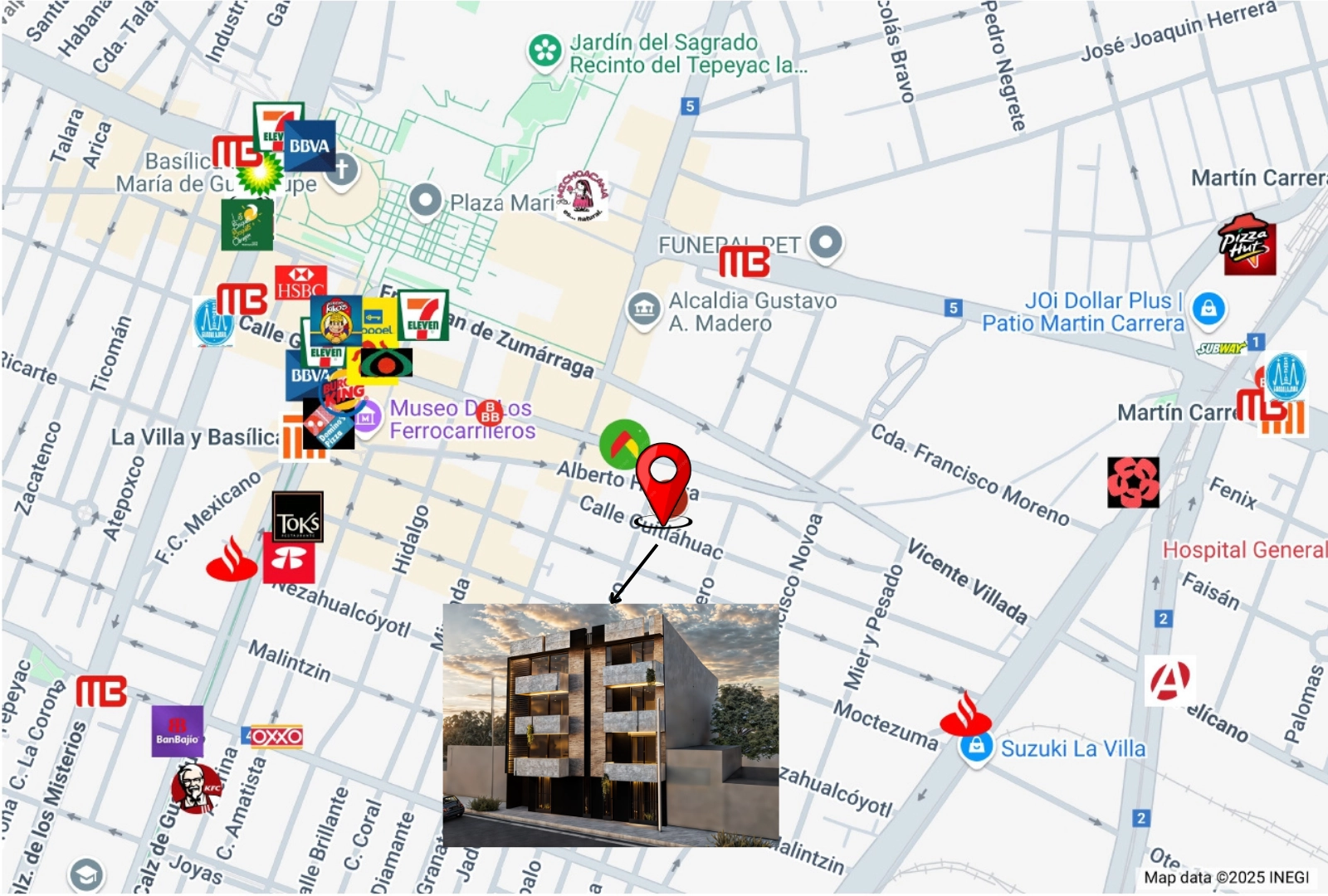 Ubicación de la propiedad